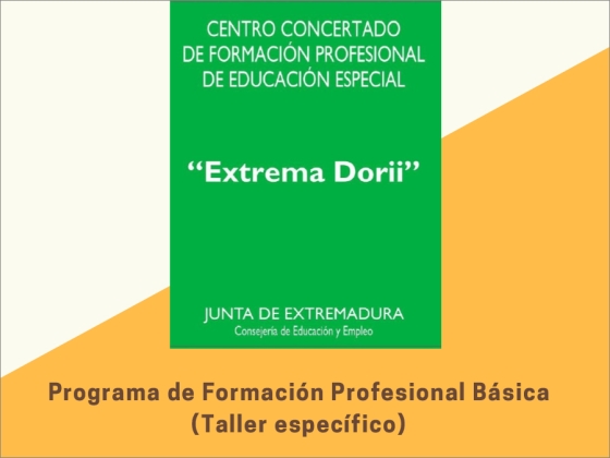 Programas de Formación Profesional Básica en la modalidad de taller específico impartidos en el CEE EXTREMA DORII